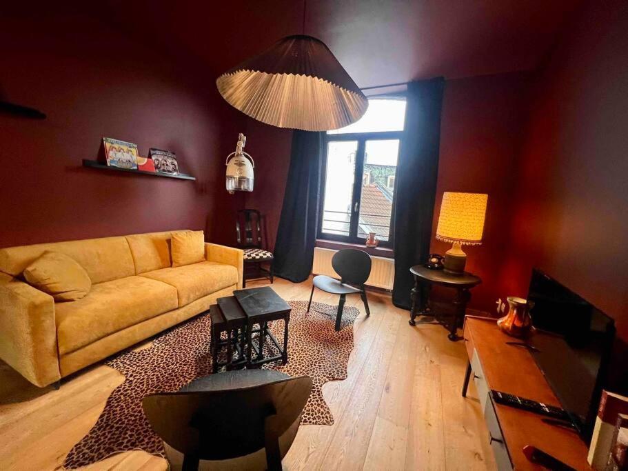 Apartament Le Retro Chic - Grand Duplex Pour 6 Dans Le Centre Liège Zewnętrze zdjęcie